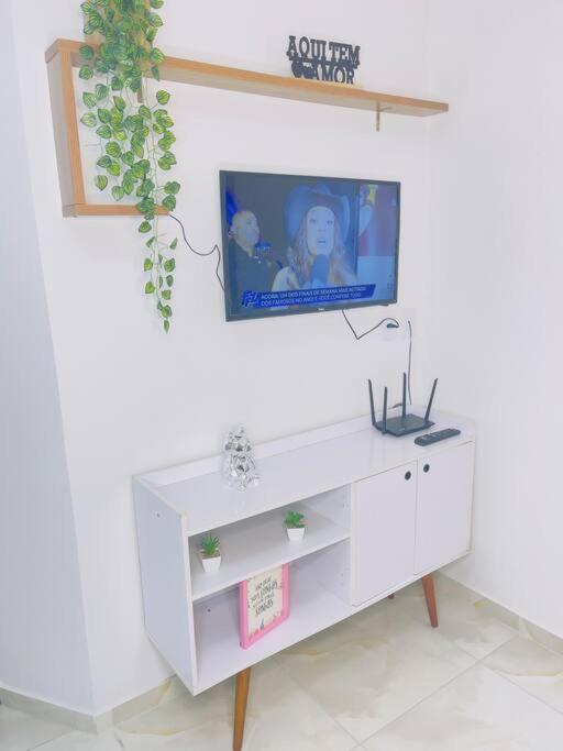 费拉迪圣安娜Flat Charmoso Na Cidade, Moderno E Prox A Fraga Maia公寓 外观 照片